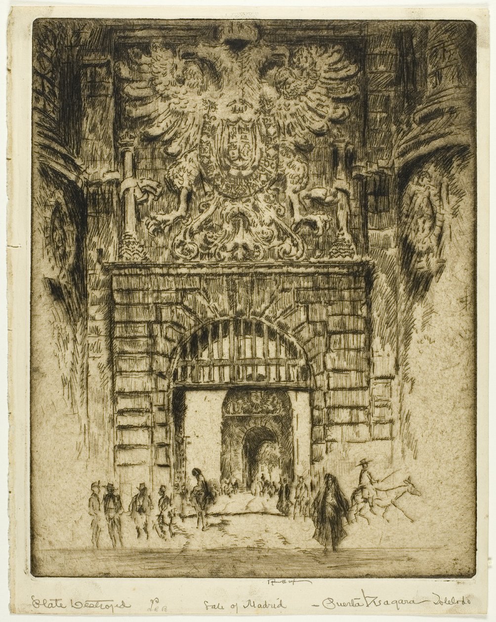 Veranda San Maclou, Rouen od Joseph Pennell