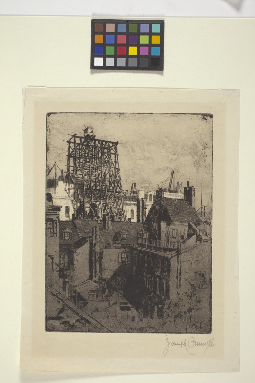 Veřejné budovy, Philadelphia (leptání) od Joseph Pennell