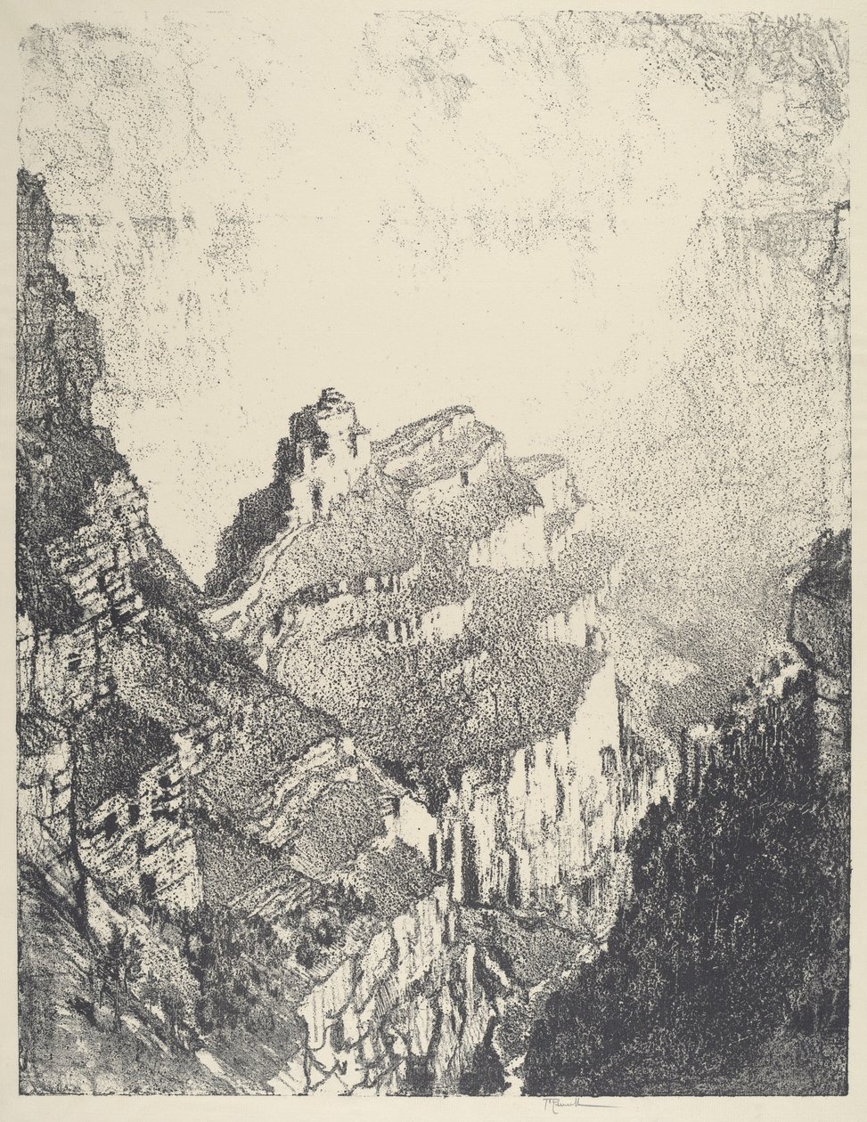 Cesta do Bílého města, č.II od Joseph Pennell