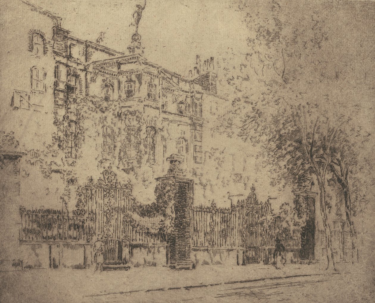 Rossettiho dům, 1906. od Joseph Pennell