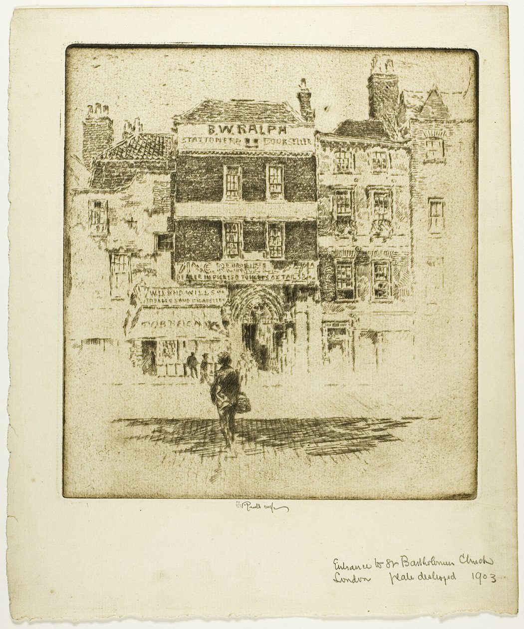 Brána svatého Bartoloměje od Joseph Pennell