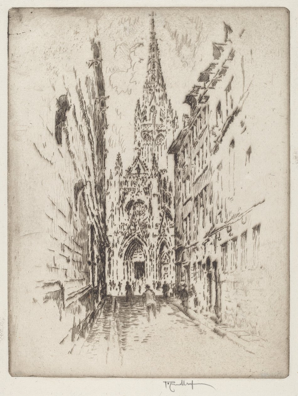San Maclou, Rouen od Joseph Pennell