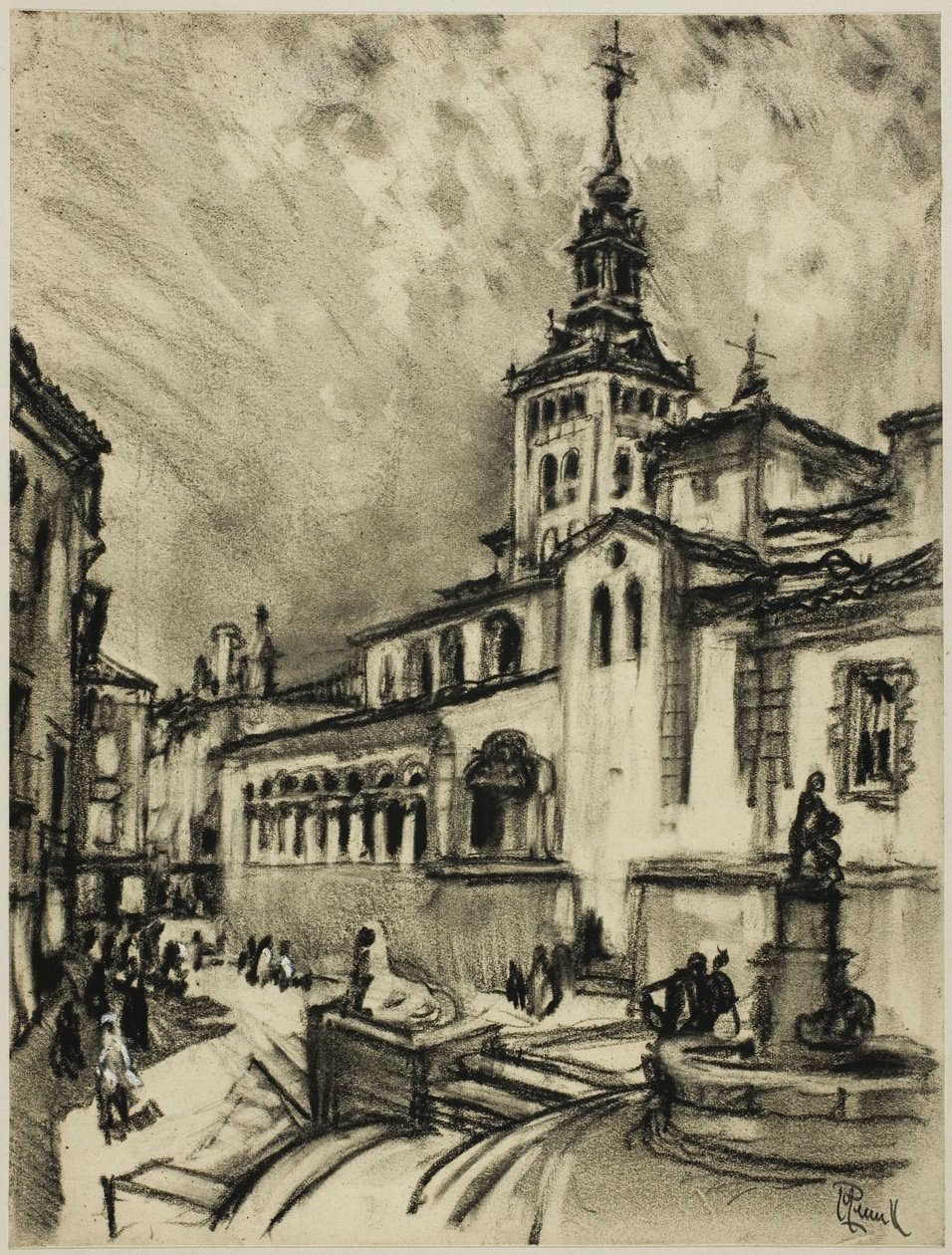San Martin, Segovia od Joseph Pennell