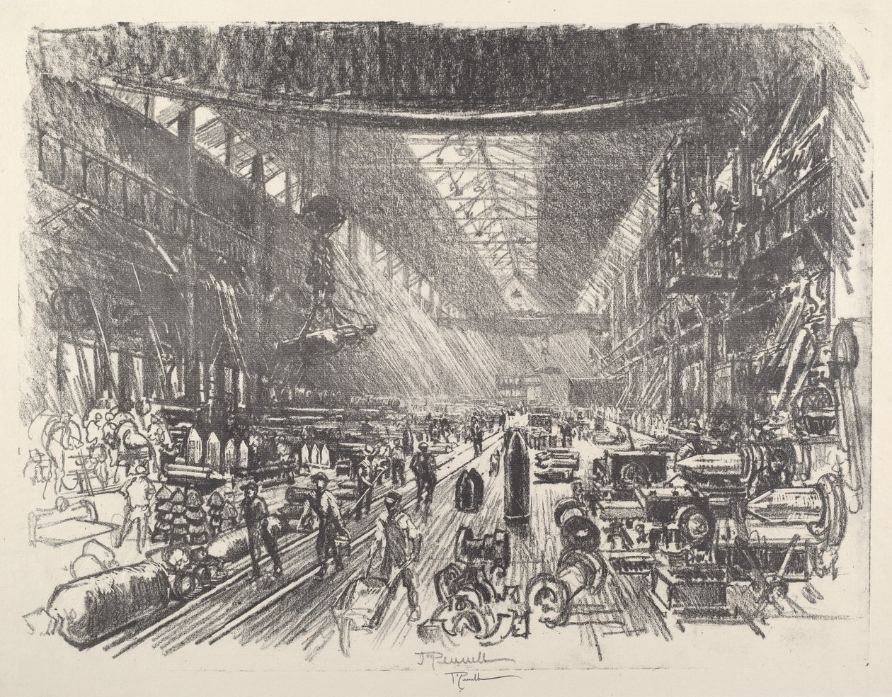 Shell Factory, No.I od Joseph Pennell