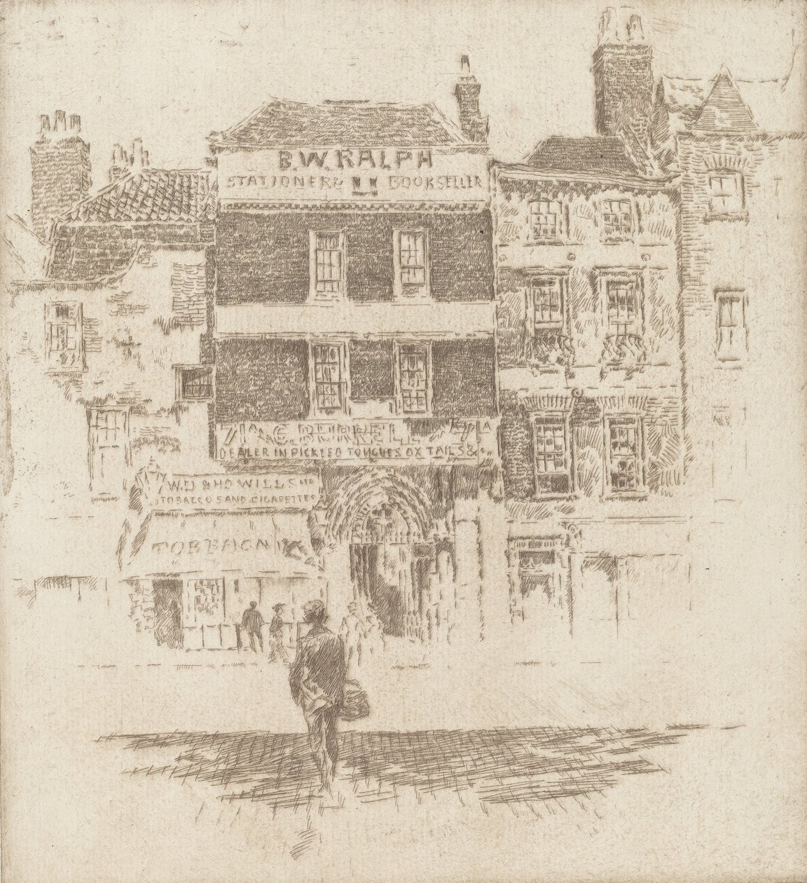 Brána svatého Bartoloměje, 1907. od Joseph Pennell