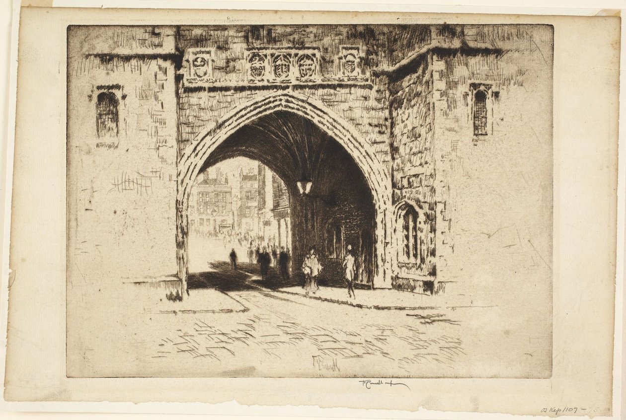 Brána svatého Jana, Clerkenwell od Joseph Pennell