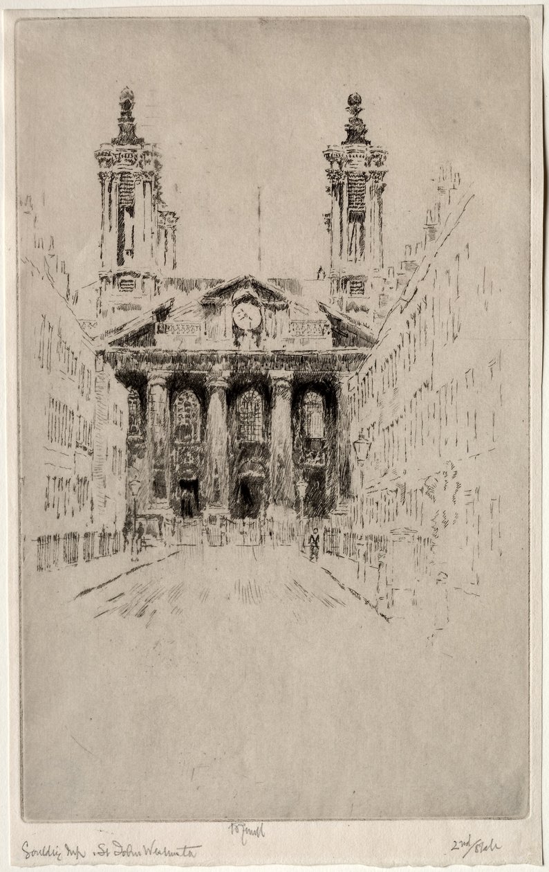 Johns, Westminster, 1895. od Joseph Pennell