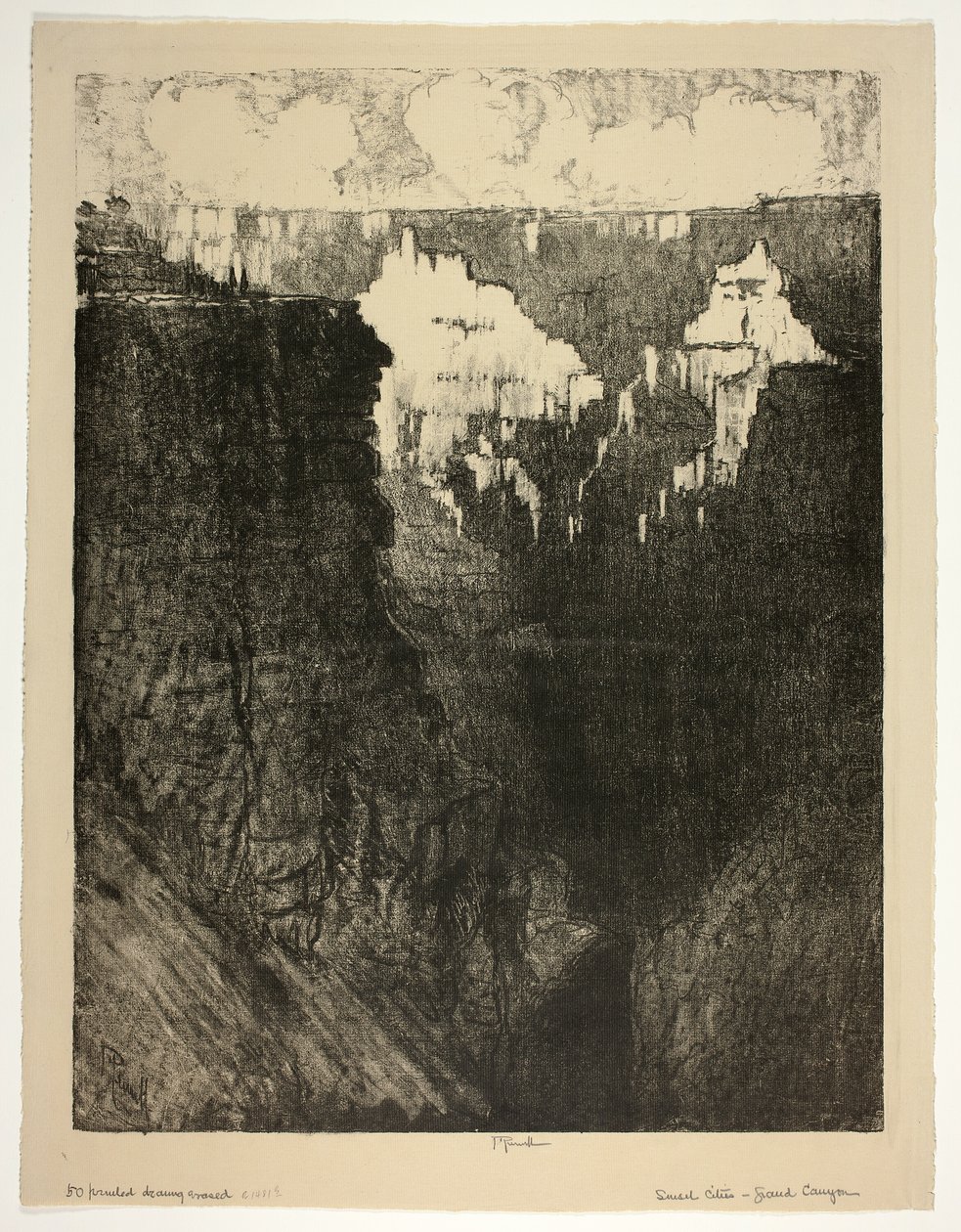 Sunset Cities, v Grand Canyonu od Joseph Pennell
