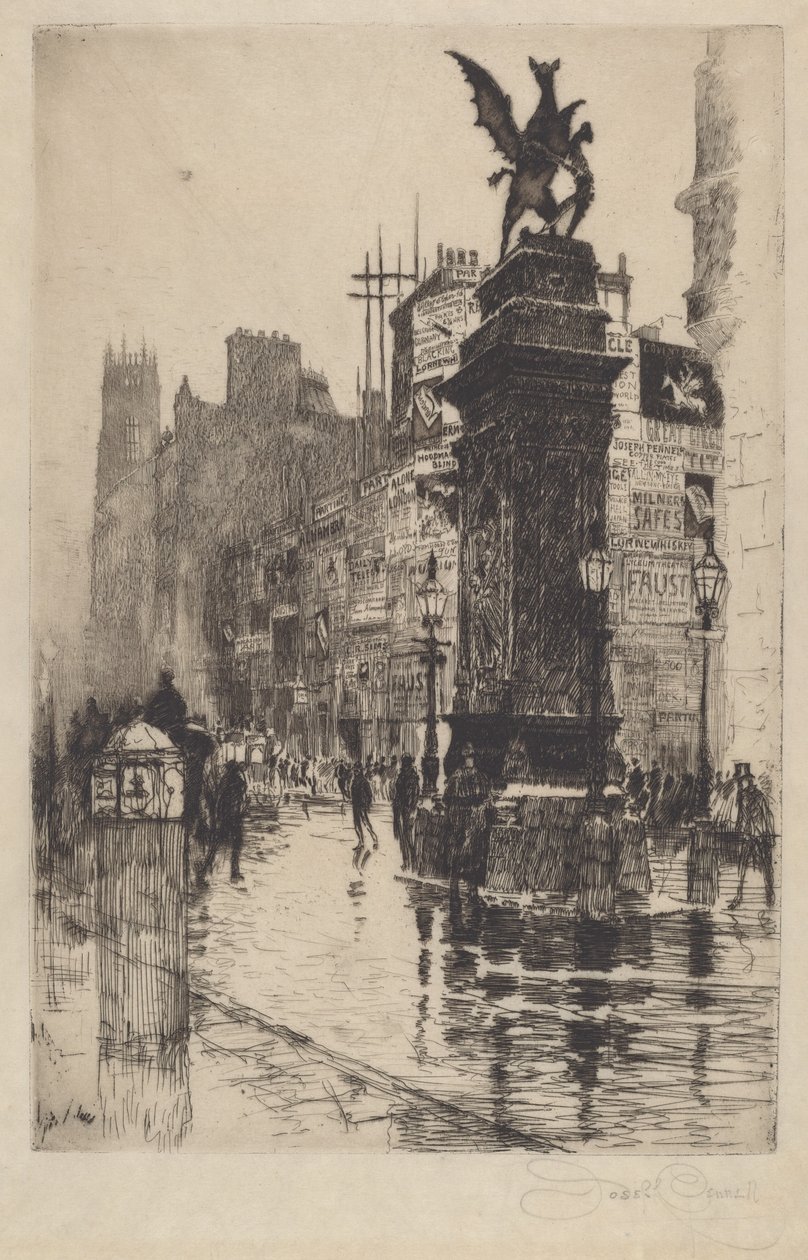 Temple Bar od Joseph Pennell