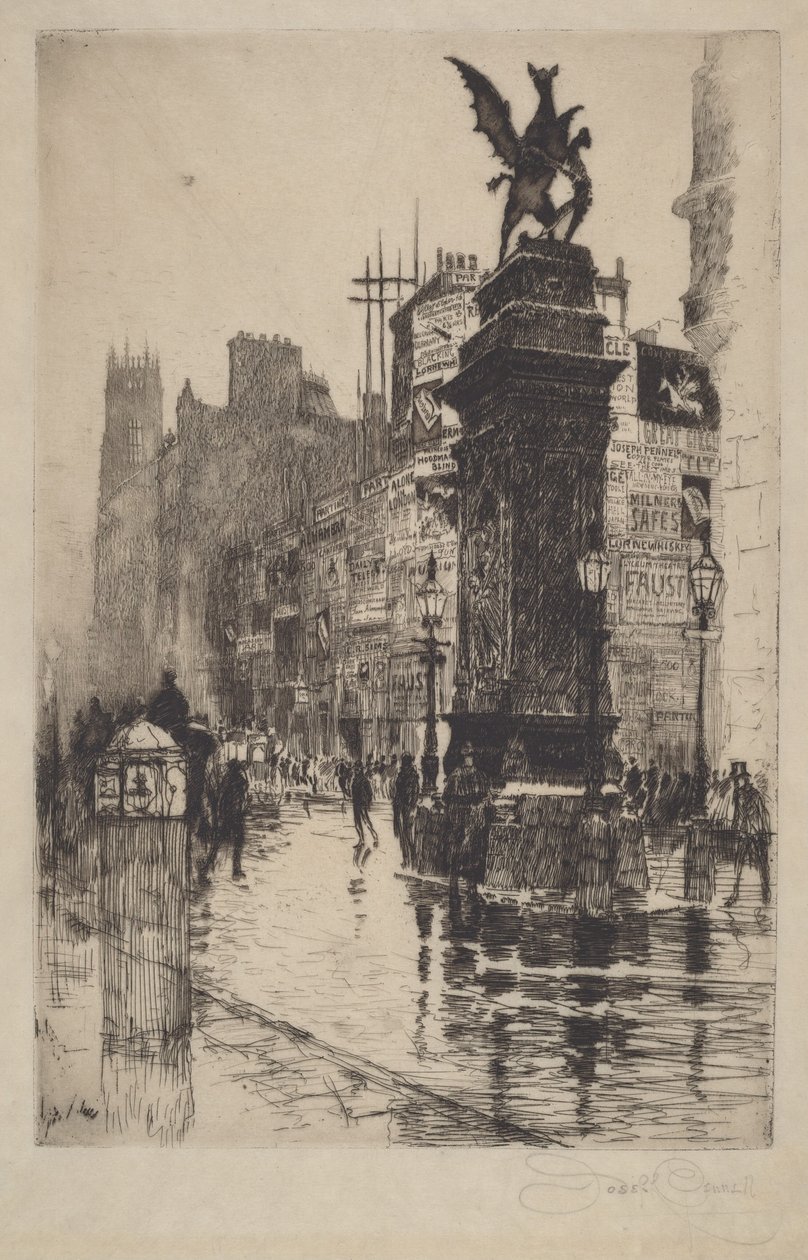 Temple Bar od Joseph Pennell
