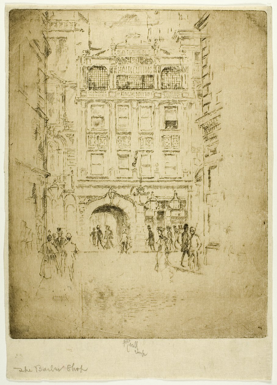 Barber Shop od Joseph Pennell