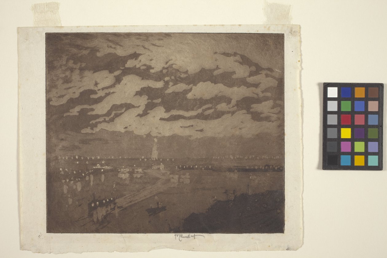 The Bay, New York (akvatinta) od Joseph Pennell