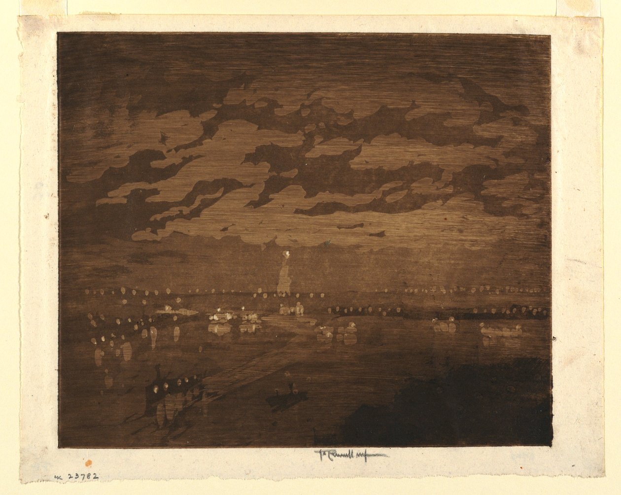 The Bay, New York od Joseph Pennell