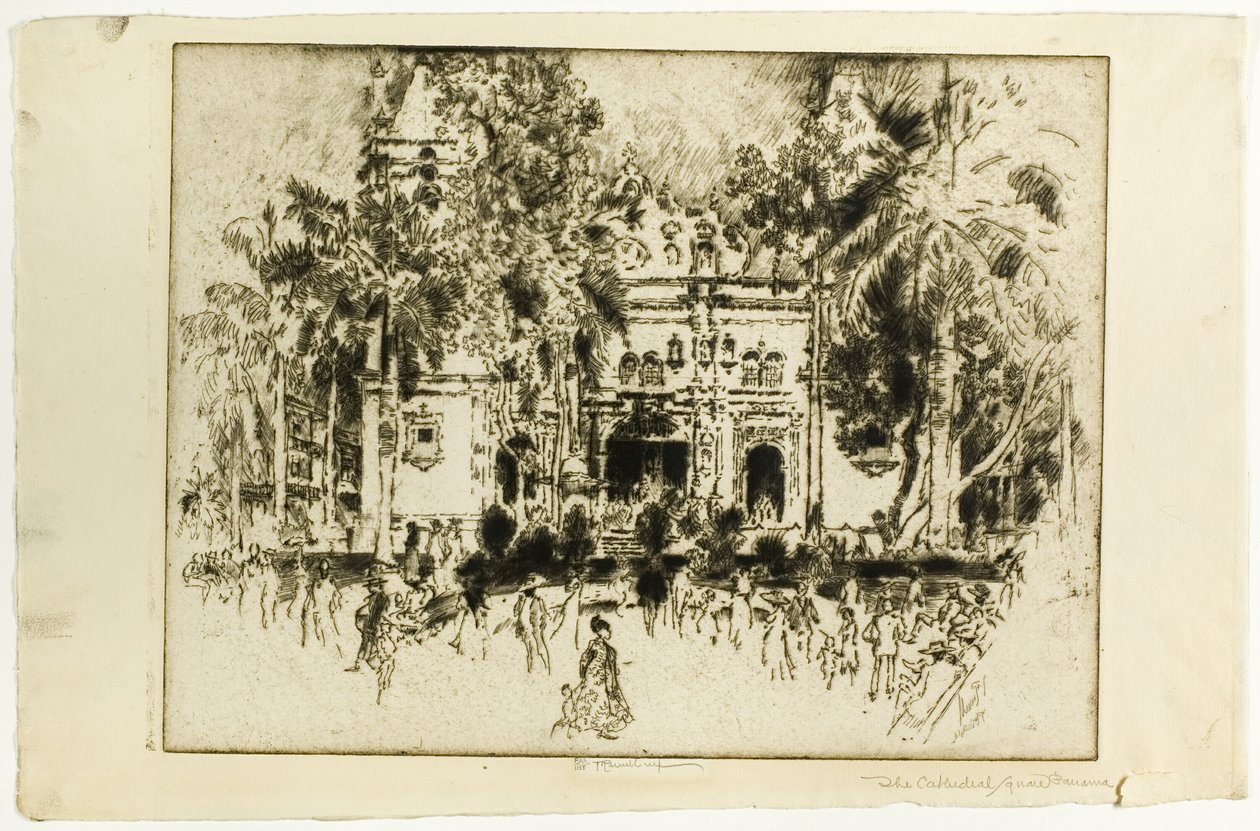 Katedrála, Panama od Joseph Pennell