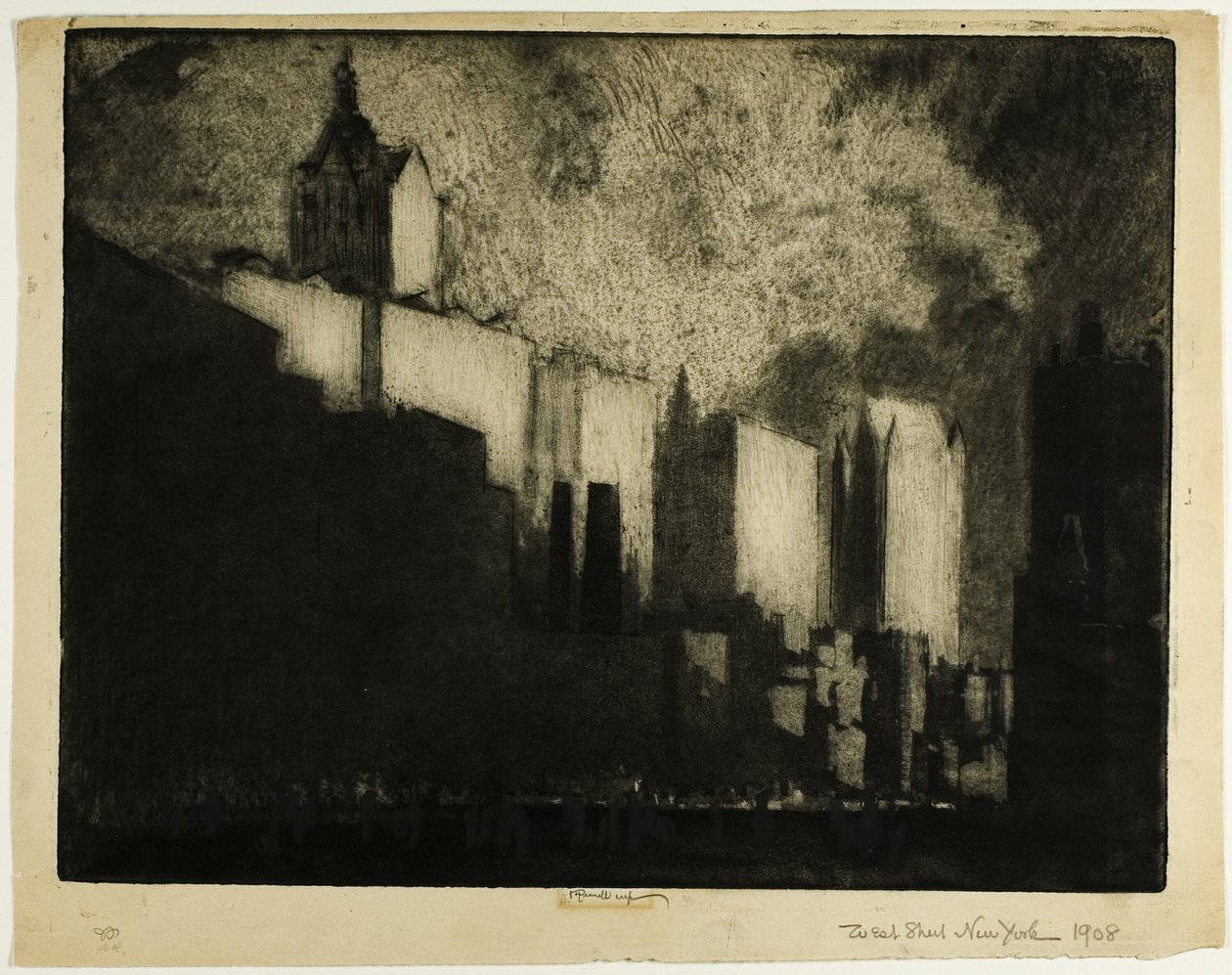Útesy West Street od Joseph Pennell