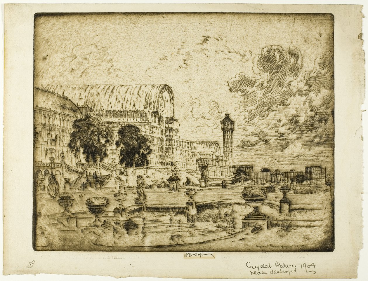 Křišťálový palác od Joseph Pennell