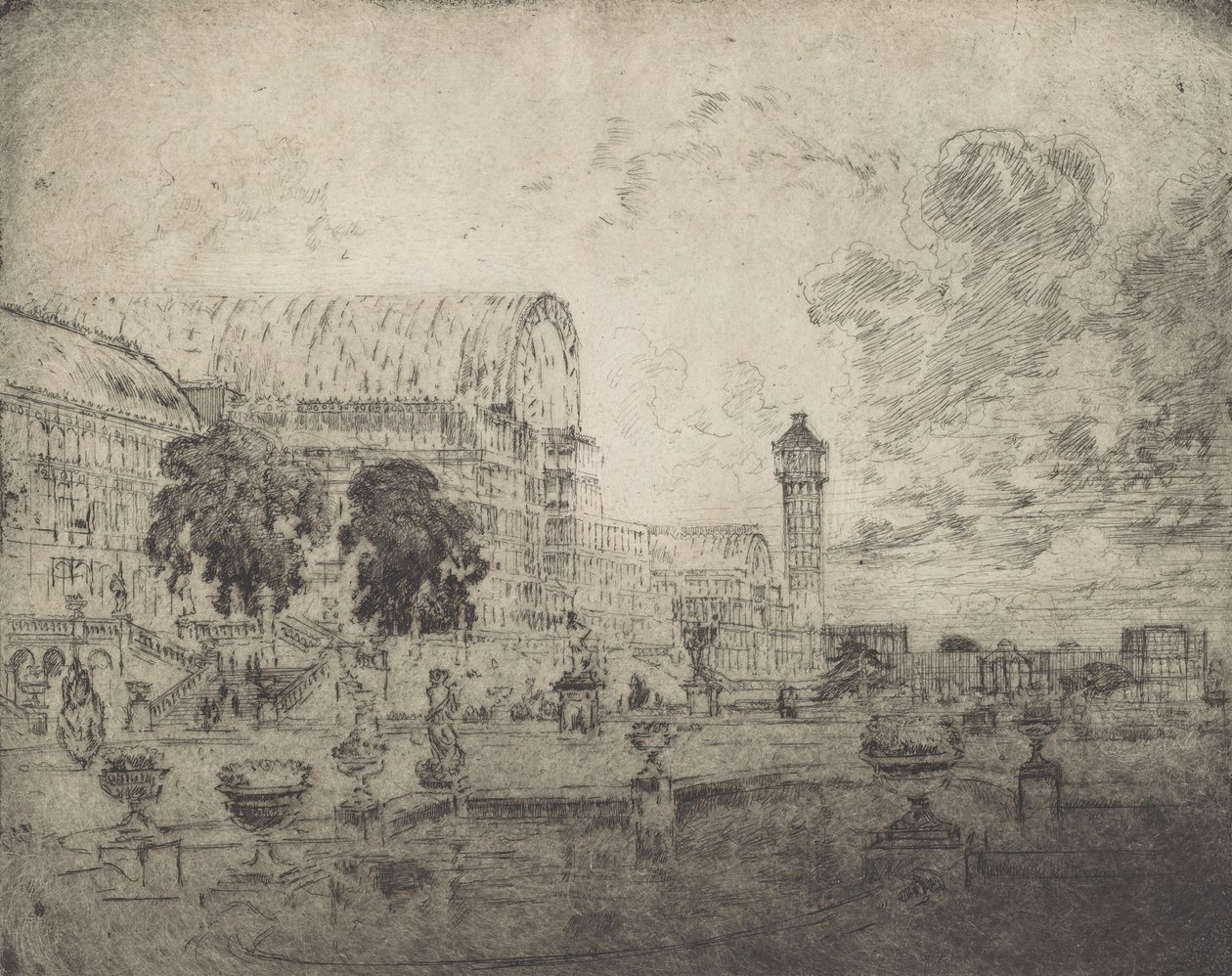 Křišťálový palác, 1905. od Joseph Pennell