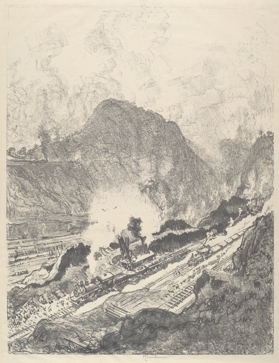 Střih z Culebry od Joseph Pennell