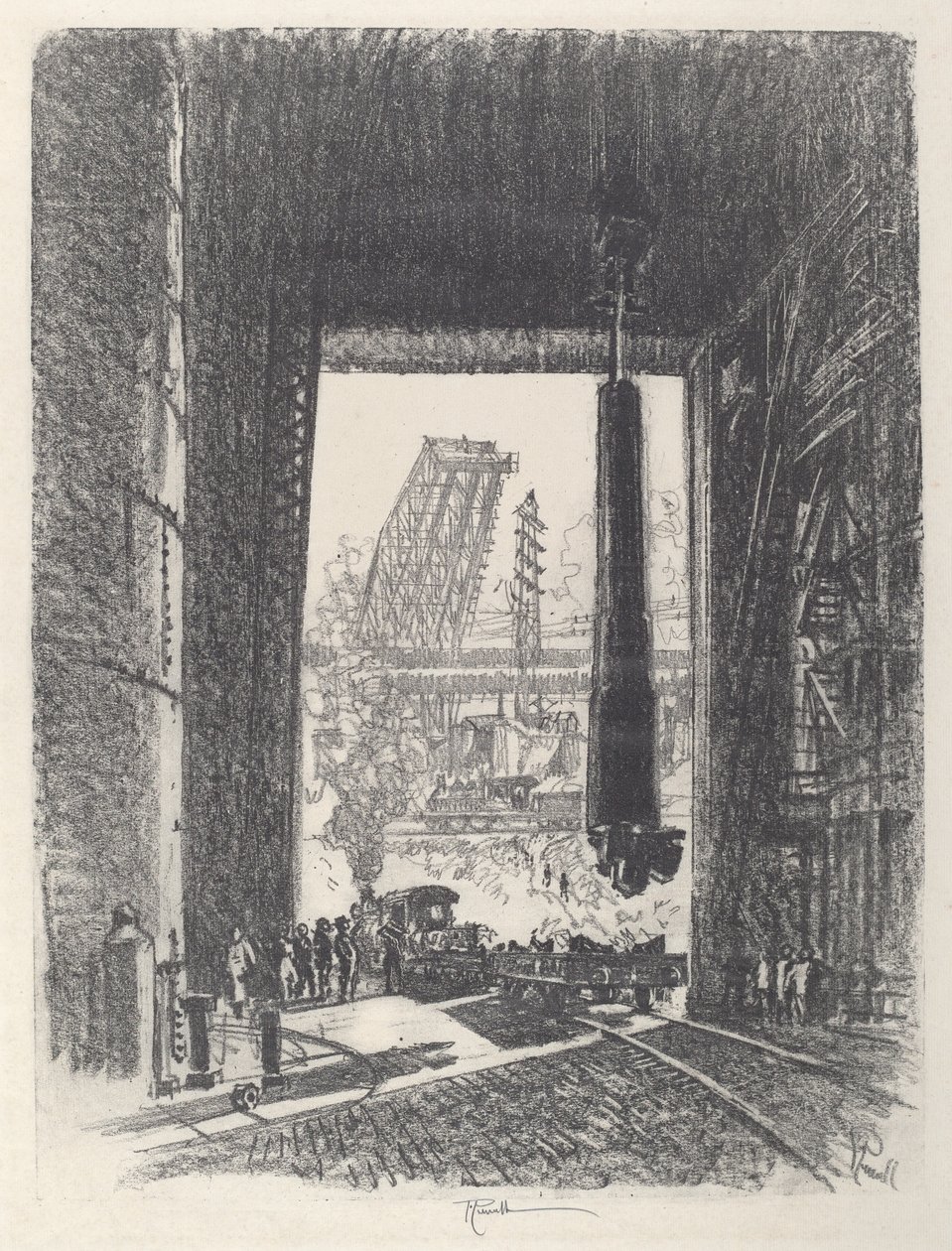 The Gun Pit, No.I od Joseph Pennell