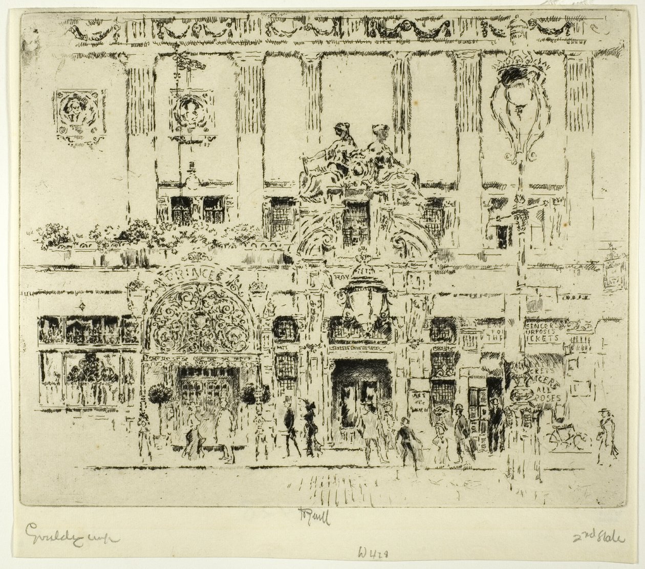Institut, Piccadilly od Joseph Pennell