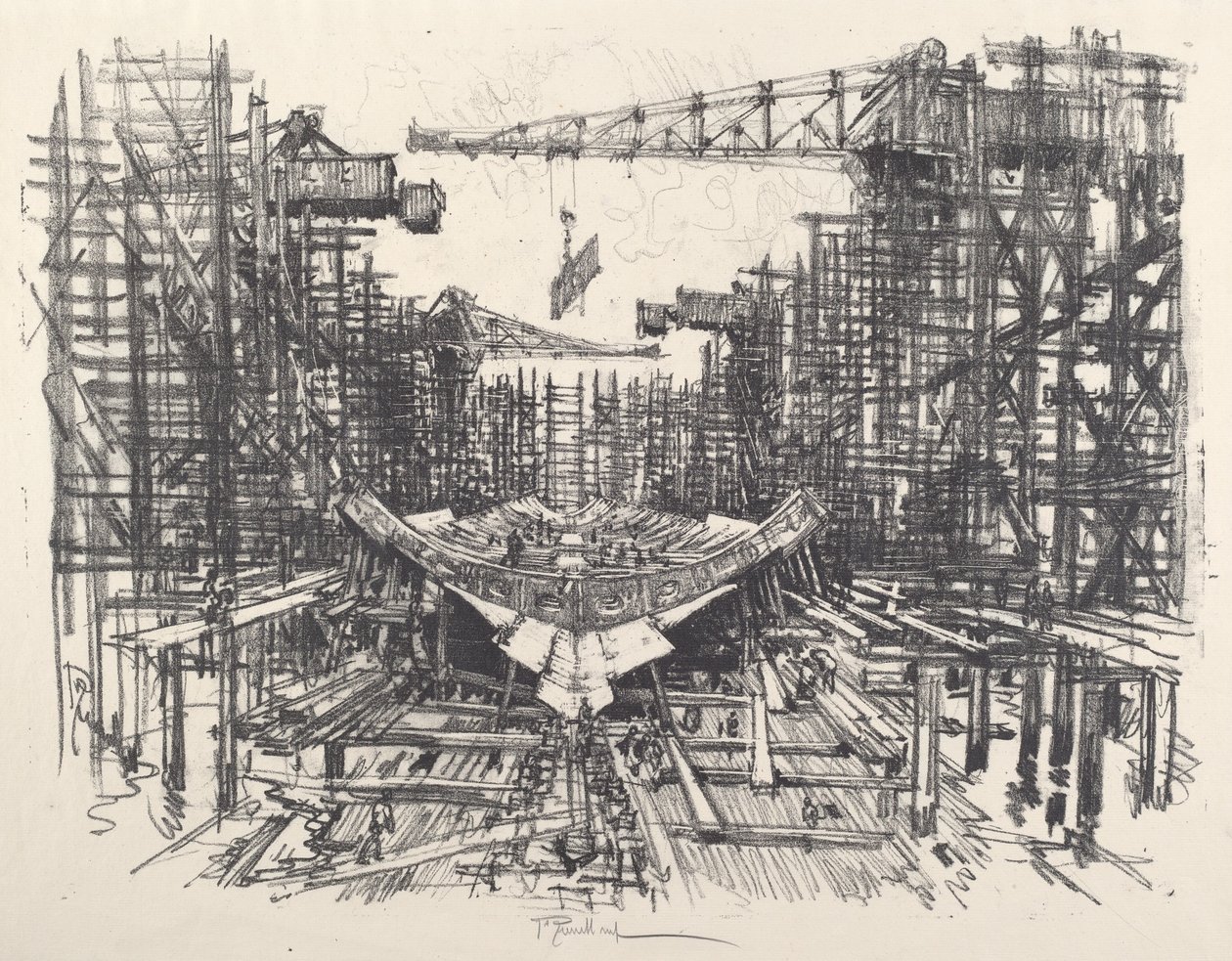 Keel, 1917. od Joseph Pennell