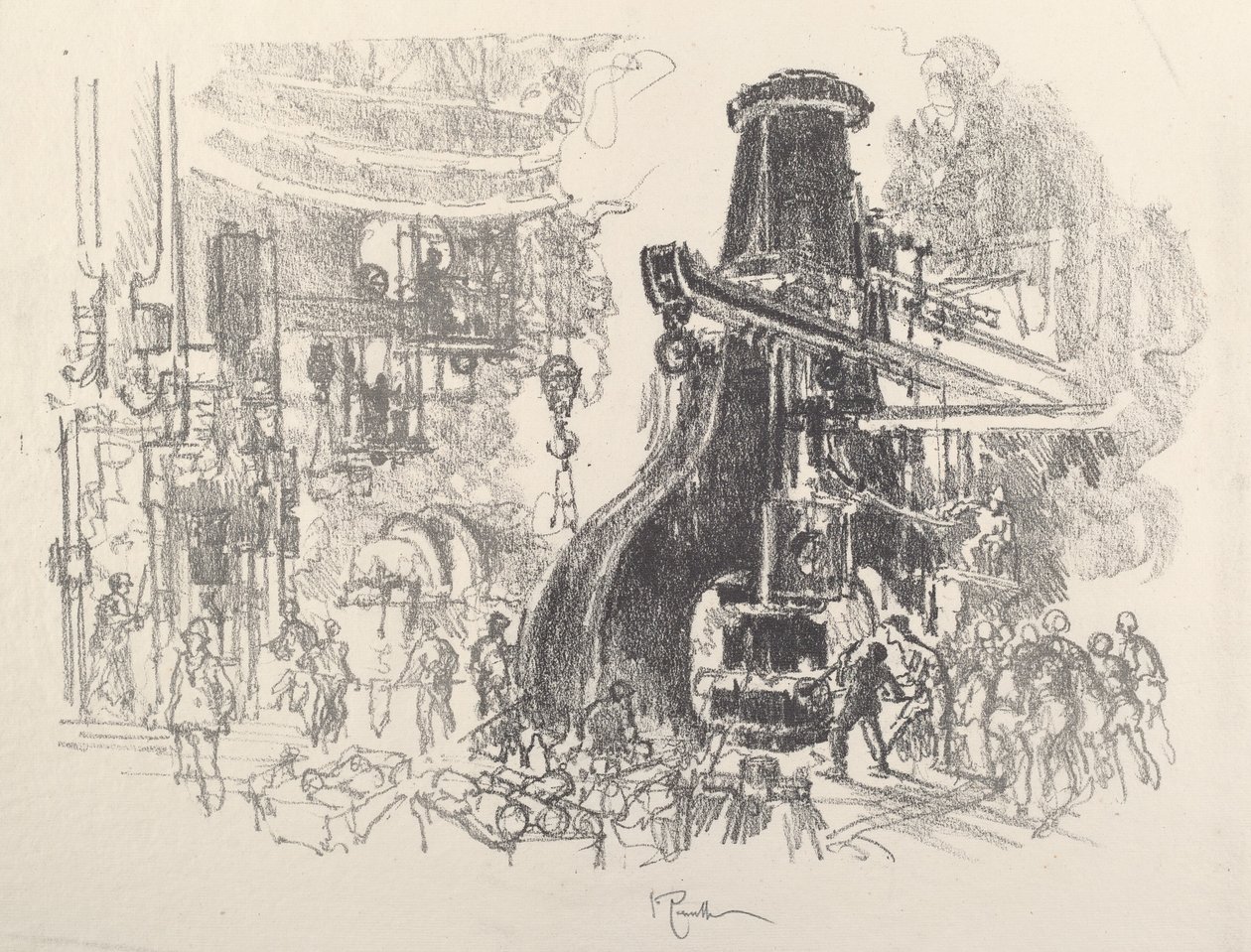 Malí muži velkého kladiva, 1917. od Joseph Pennell