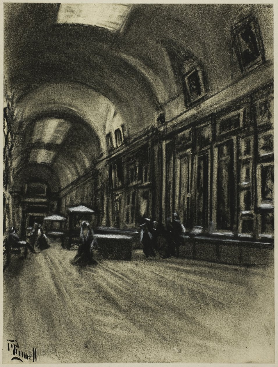 Dlouhá galerie, Prado od Joseph Pennell