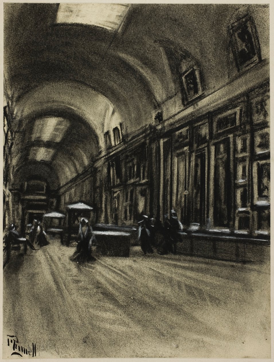 Dlouhá galerie, Prado od Joseph Pennell