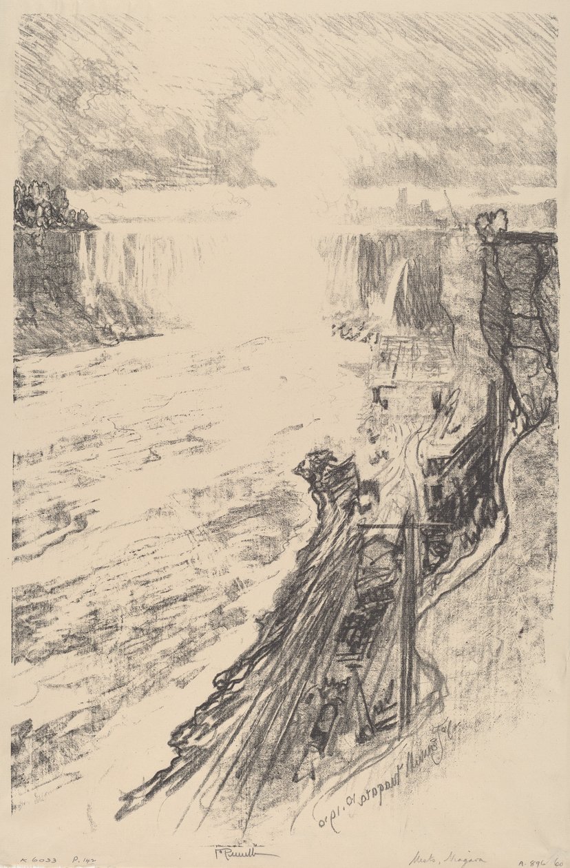 Záhada mlhy, 1910. od Joseph Pennell