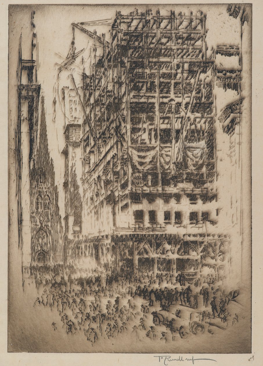 Nová burza, 1921 od Joseph Pennell