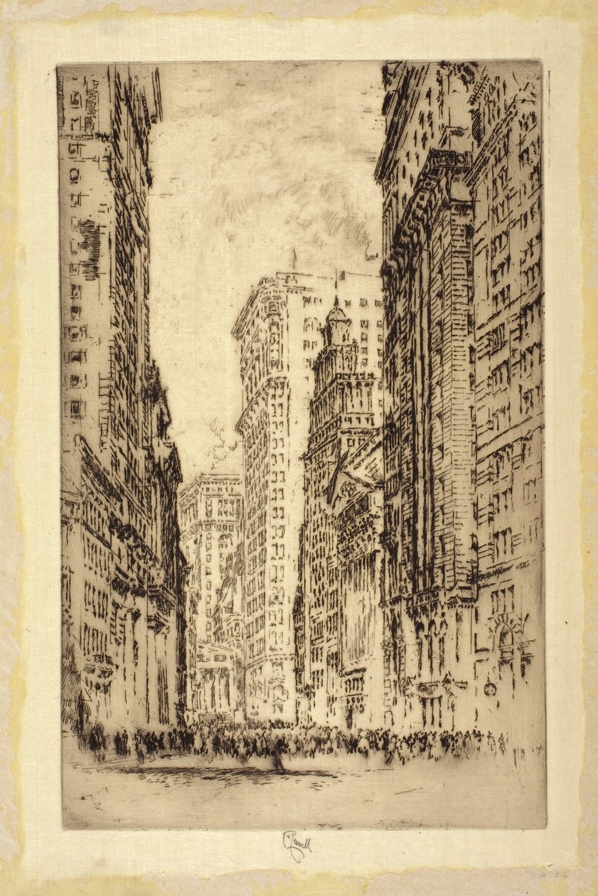 Burza, New York od Joseph Pennell
