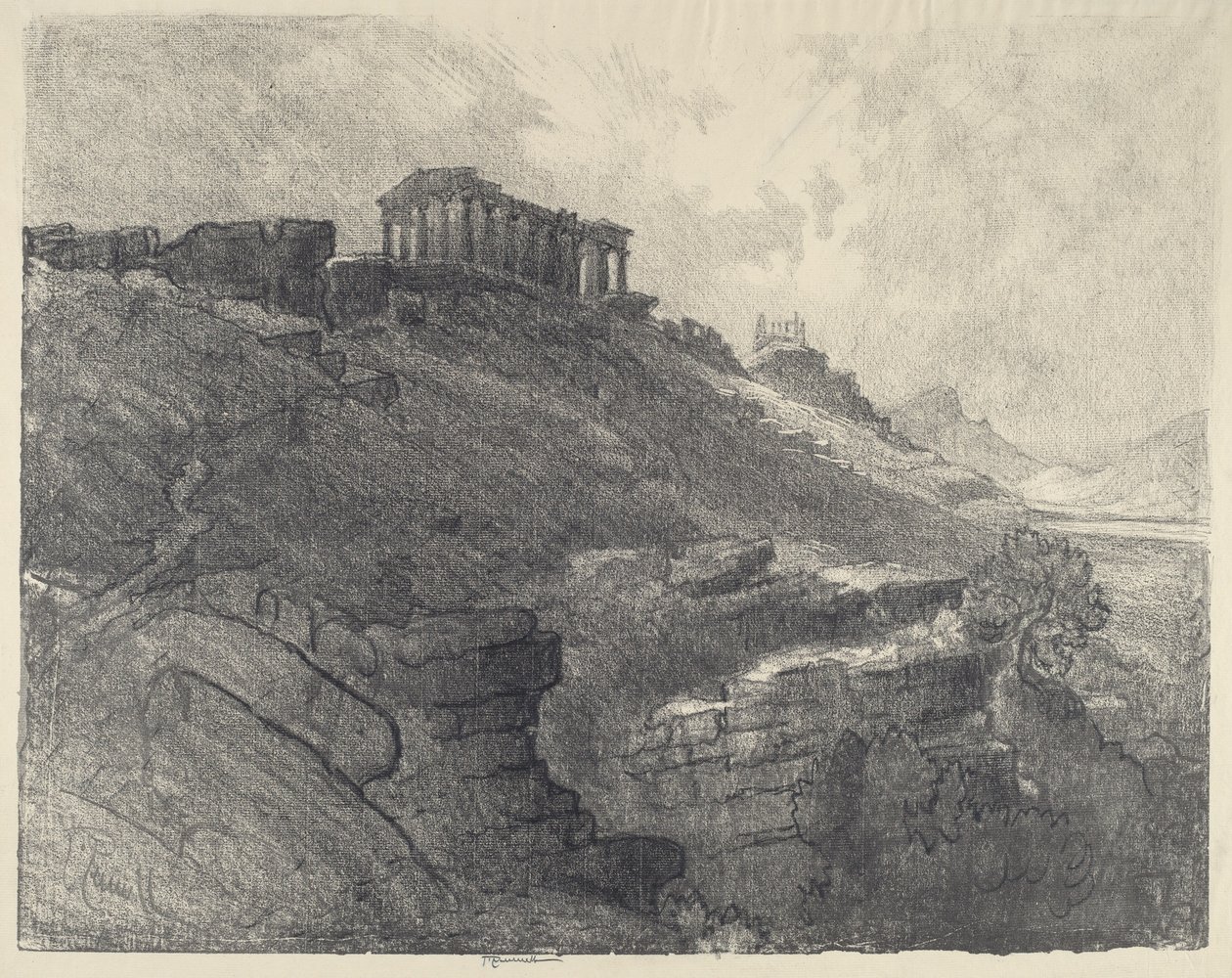 Chrámy na zdi, Girgenti od Joseph Pennell