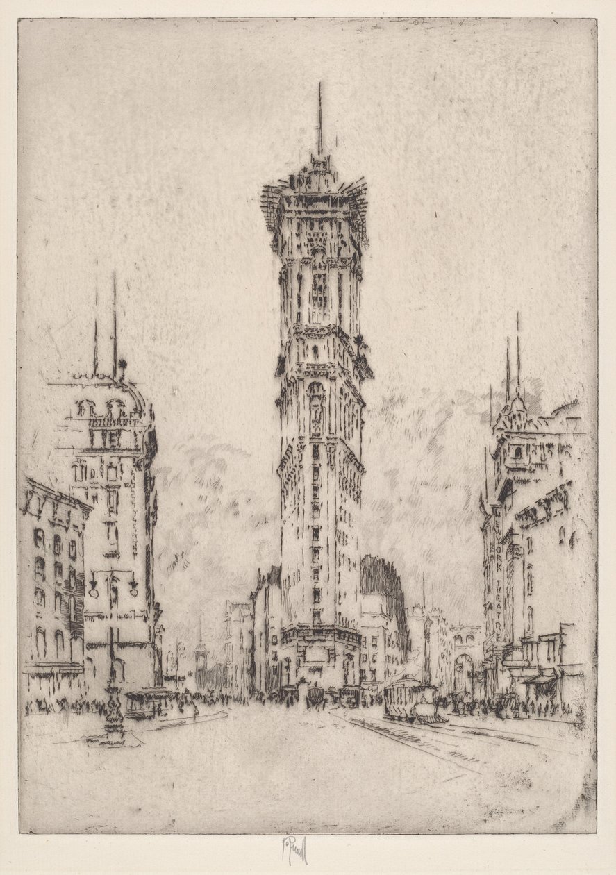 The Times Building od Joseph Pennell