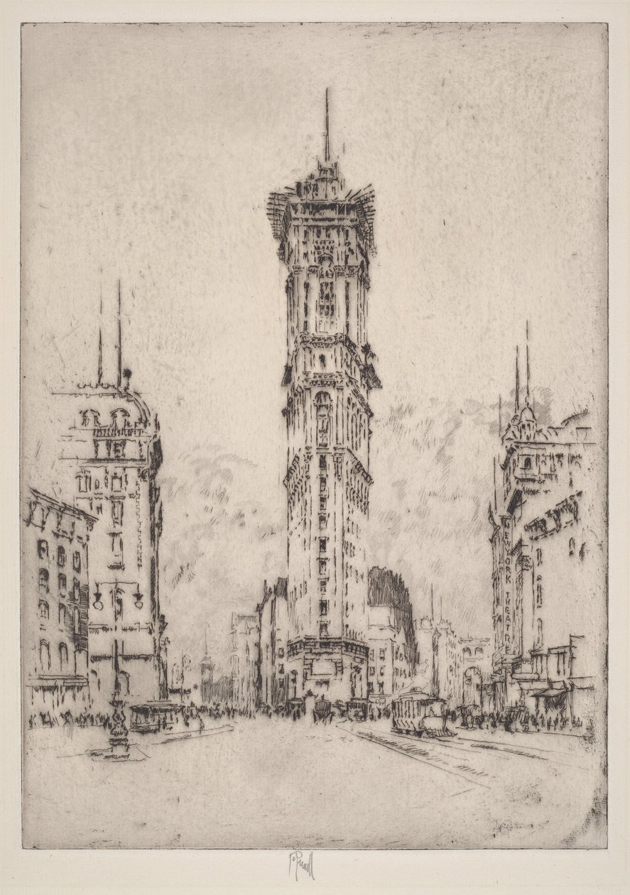 Budova Times od Joseph Pennell