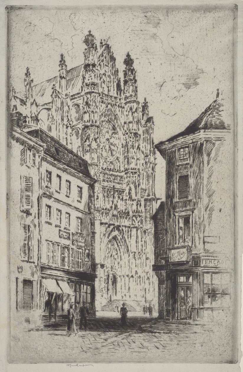 Transept, Beauvais od Joseph Pennell