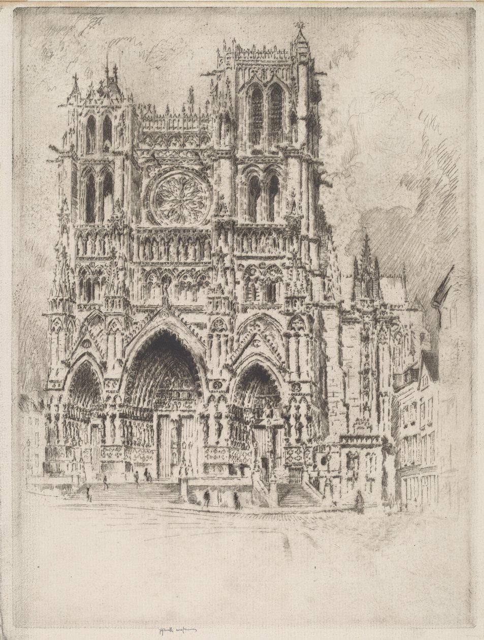 Západní fronta, Amiens od Joseph Pennell