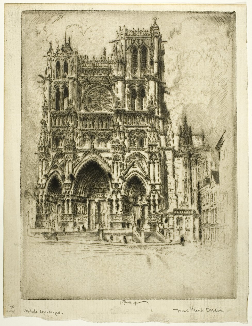 Západní fronta, Amiens od Joseph Pennell