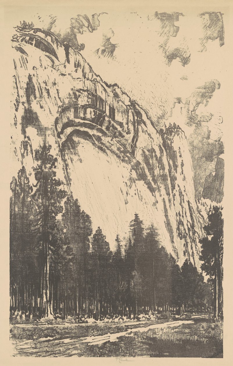 Yosemitské údolí od Joseph Pennell