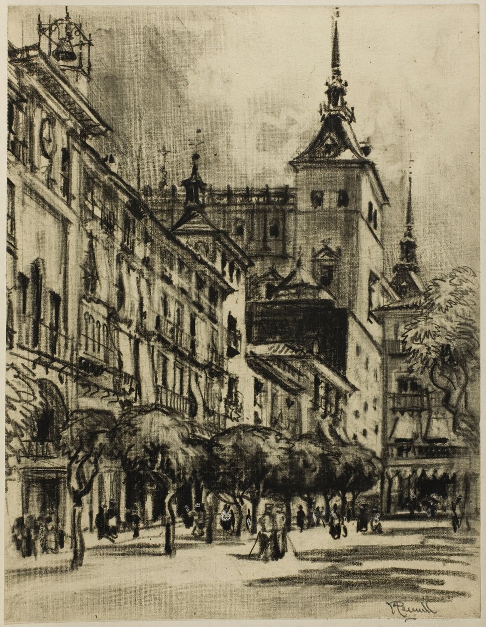 Zocodover, Toledo od Joseph Pennell