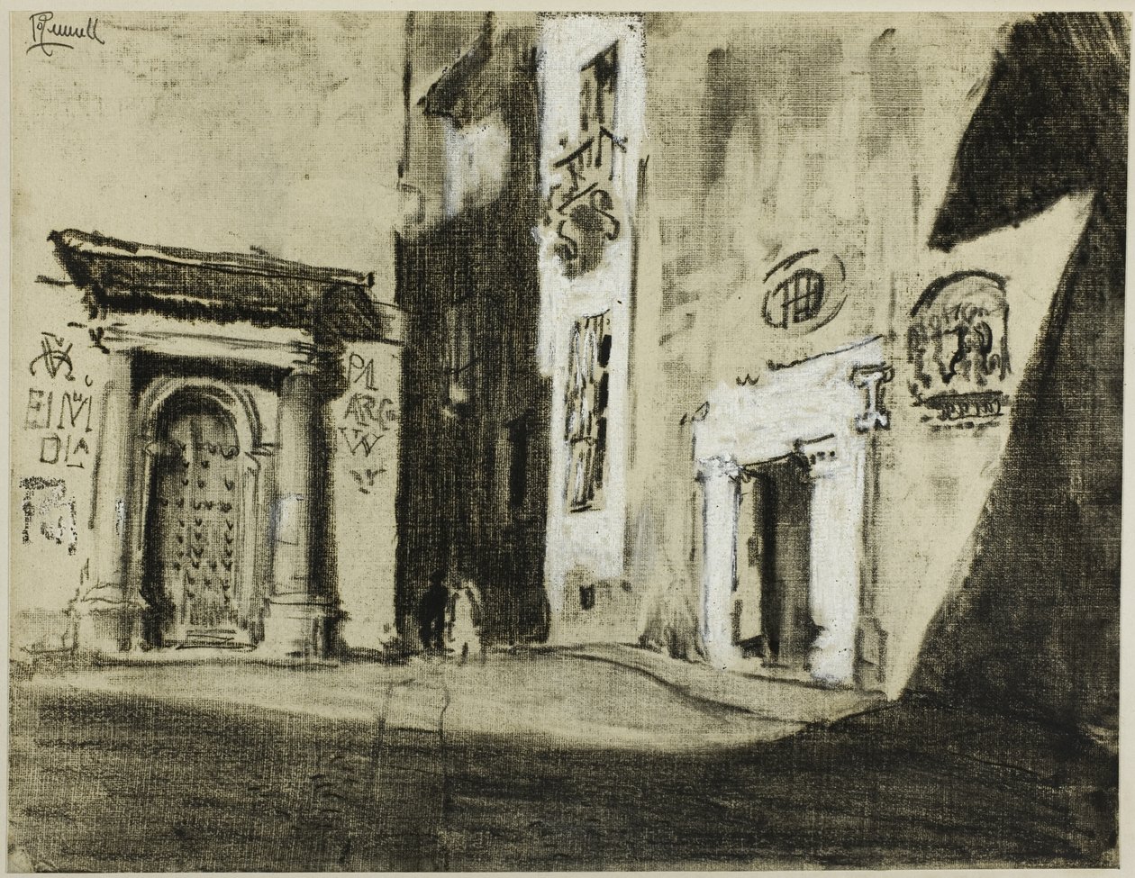 Toledské ulice od Joseph Pennell