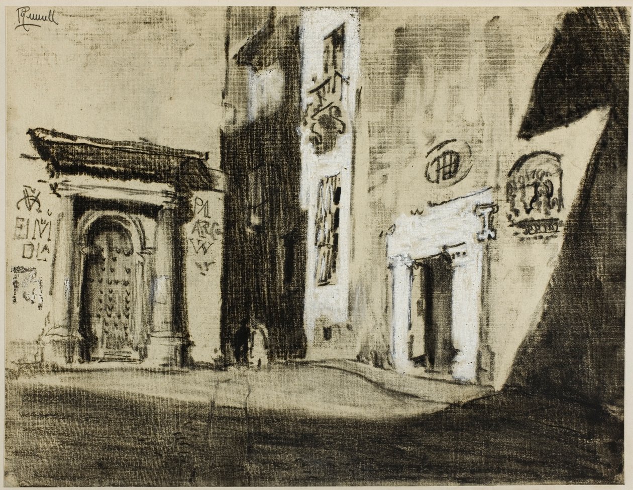 Toledské ulice od Joseph Pennell
