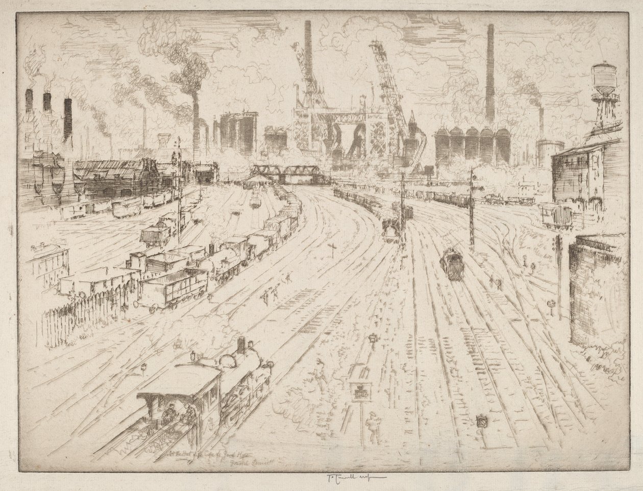 Koleje, Oberhausen od Joseph Pennell