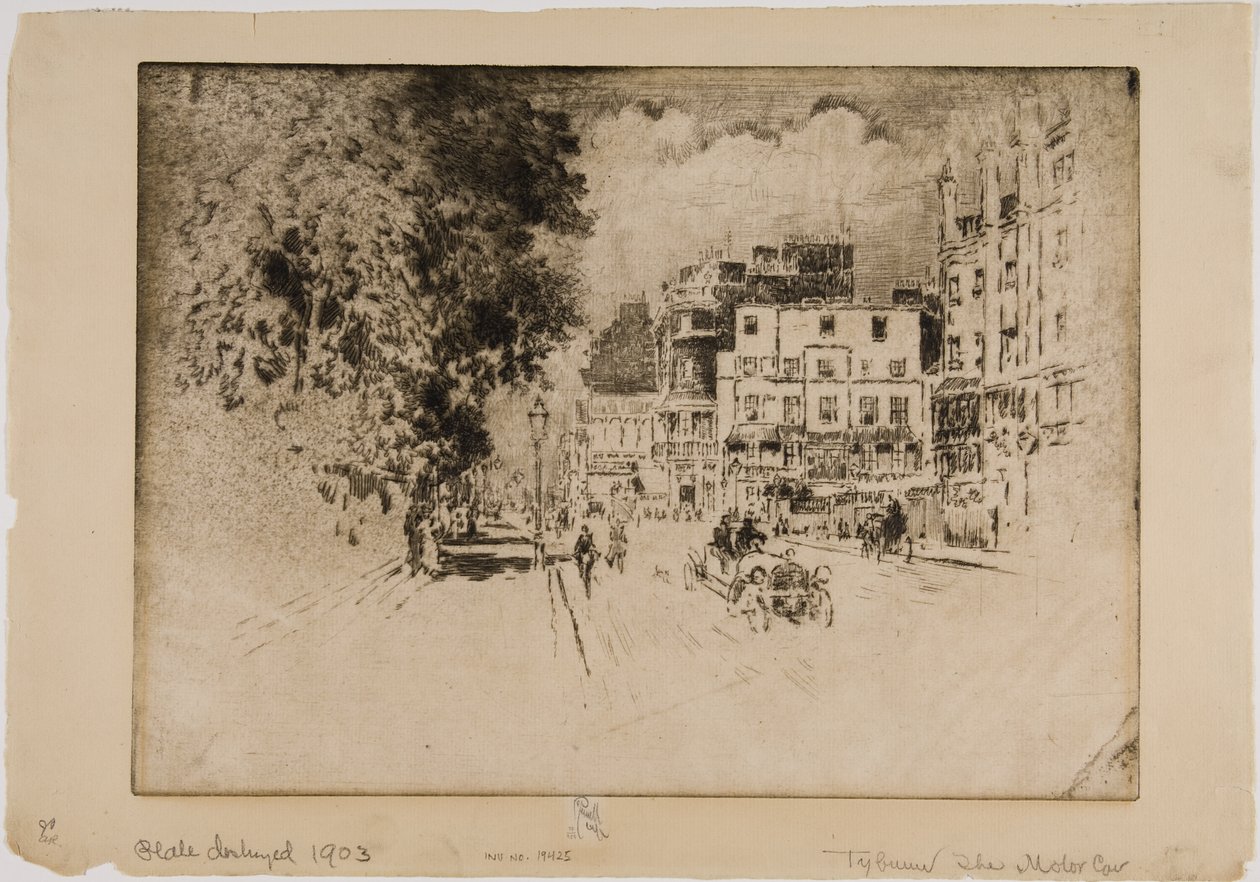 Tyburn, Motorový vůz od Joseph Pennell