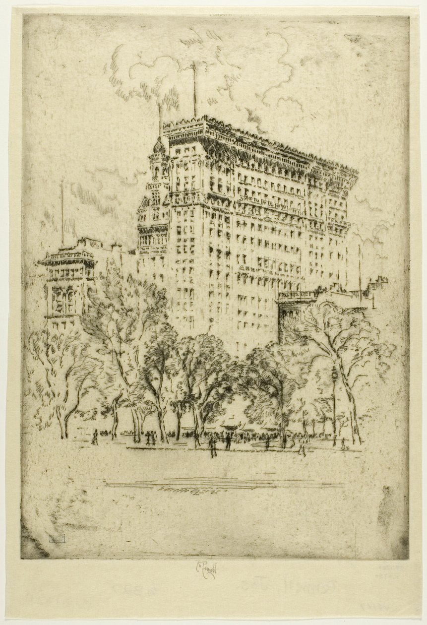 Union Square a Bank of Metropolis od Joseph Pennell