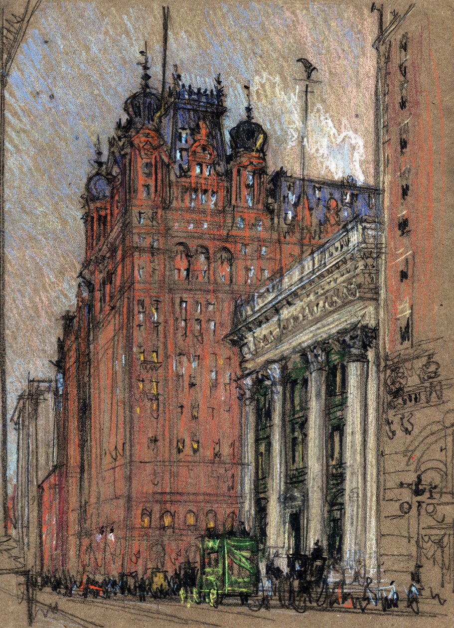 Hotel Waldorf Astoria od Joseph Pennell