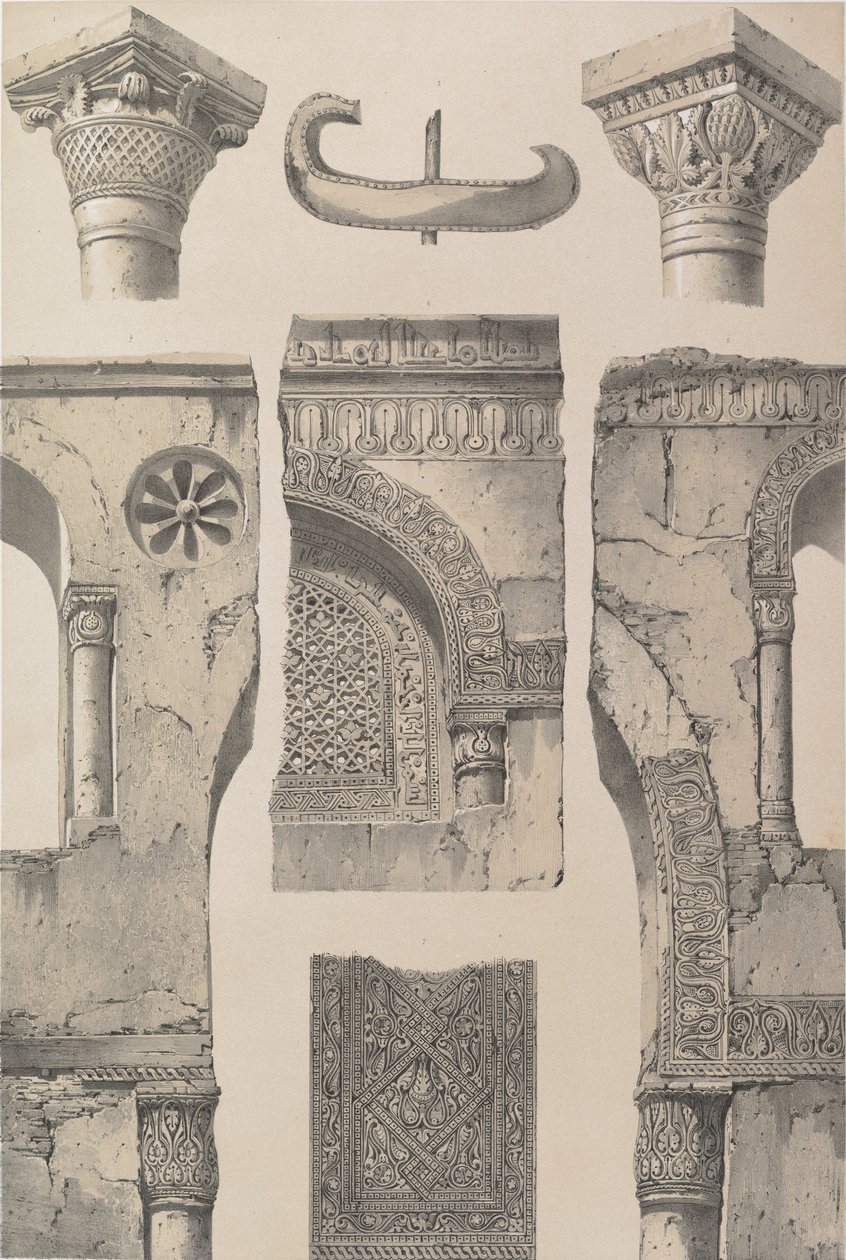 13. Podrobnosti, Mešita Ibn Toûloûna, 1843. od Joseph Philibert Girault De Prangey