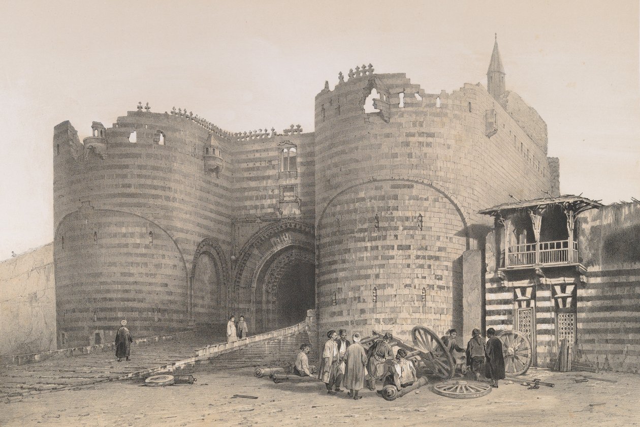 56. Citadel Gate, Káhira, 1843. od Joseph Philibert Girault De Prangey
