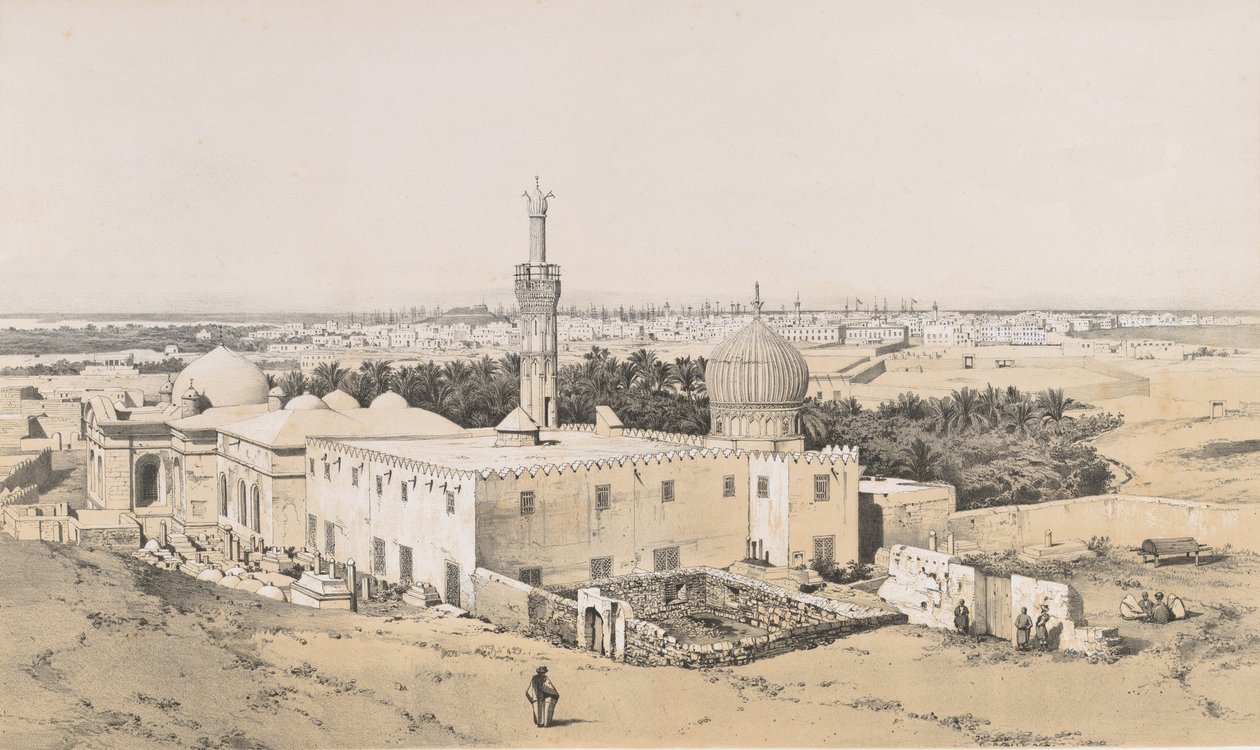 98. Nabedemova mešita, Alexandrie, 1843., 1843 od Joseph Philibert Girault De Prangey
