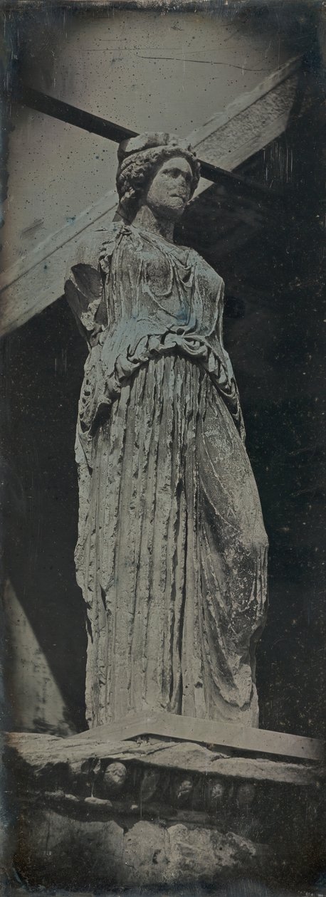 Caryatid, Erechtheion, Atény, 1842. od Joseph Philibert Girault De Prangey
