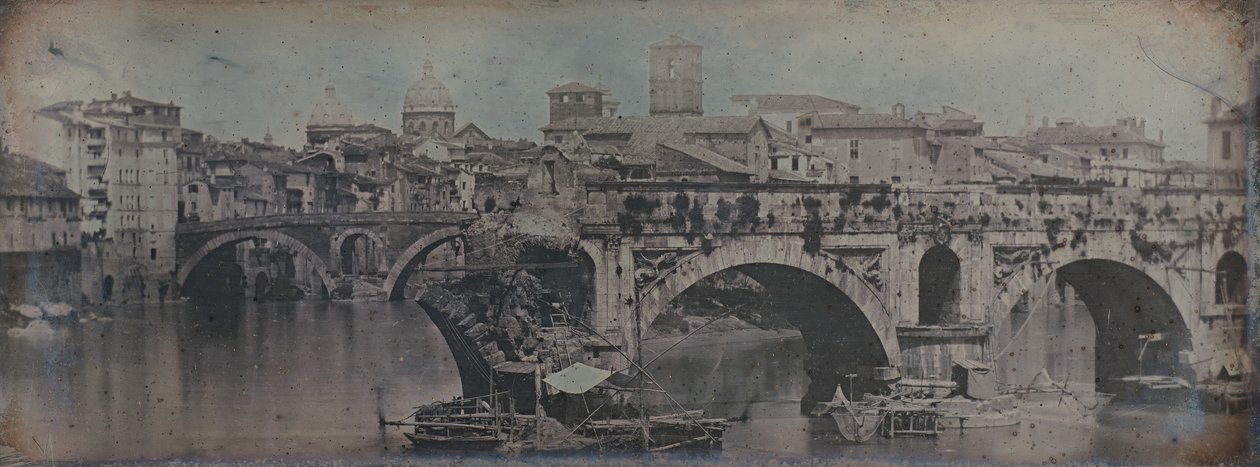 Ponte Rotto Pontus Aemilius, Řím, 1842. od Joseph Philibert Girault De Prangey